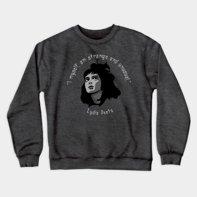 Lydia Deetz - Strange and Unusual Crewneck Sweatshirt by Slightly Unhinged